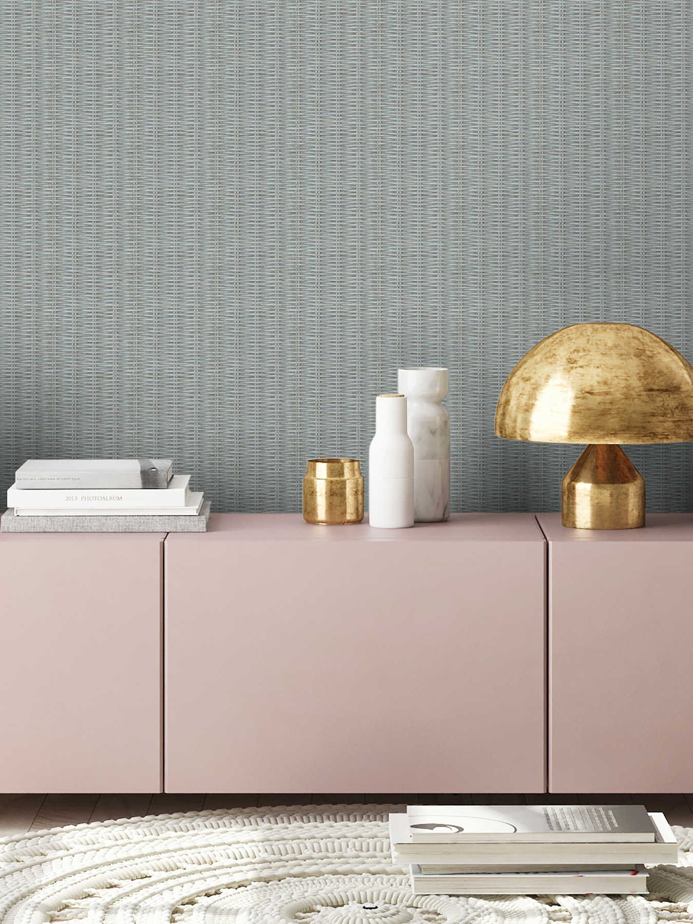 Top Sale Made In Germany Luxury New Design Modern Style Blue Color Wallpaper Rolls Use For Apartment