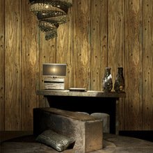 Woods Textured Wallpaper Roll Gray Wood Panel Home Room Wallpaper20.8"*394"