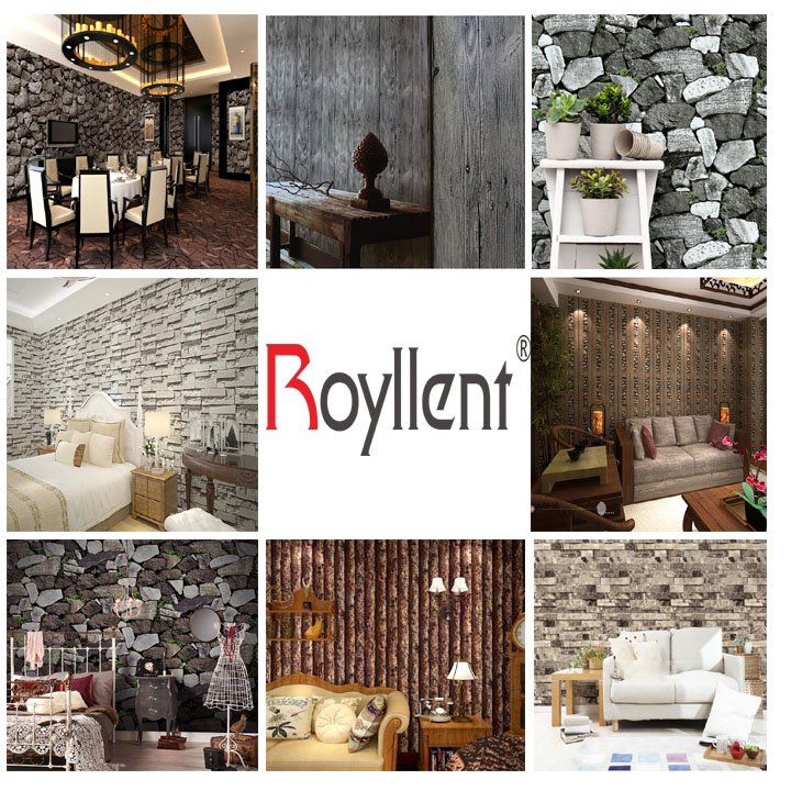 Woods Textured Wallpaper Roll Gray Wood Panel Home Room Wallpaper20.8"*394"