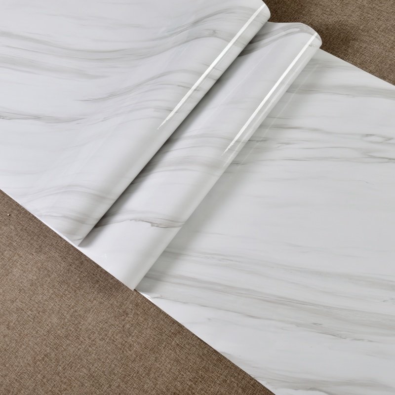 3D Easy to Stick Strong Stickiness Wallpaper Oil-proof Home Decoration Renovation Nature Marble Style Wallsticker for Apartment