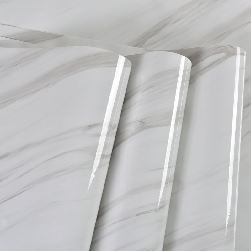3D Easy to Stick Strong Stickiness Wallpaper Oil-proof Home Decoration Renovation Nature Marble Style Wallsticker for Apartment