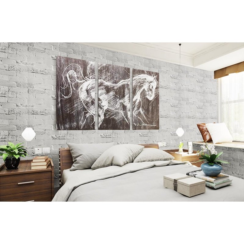 Hot Selling European Modern Waterproof Self Adhesive Peel And Stick 3D Adhesive PVC Decorations Home Wallpaper For Living Room