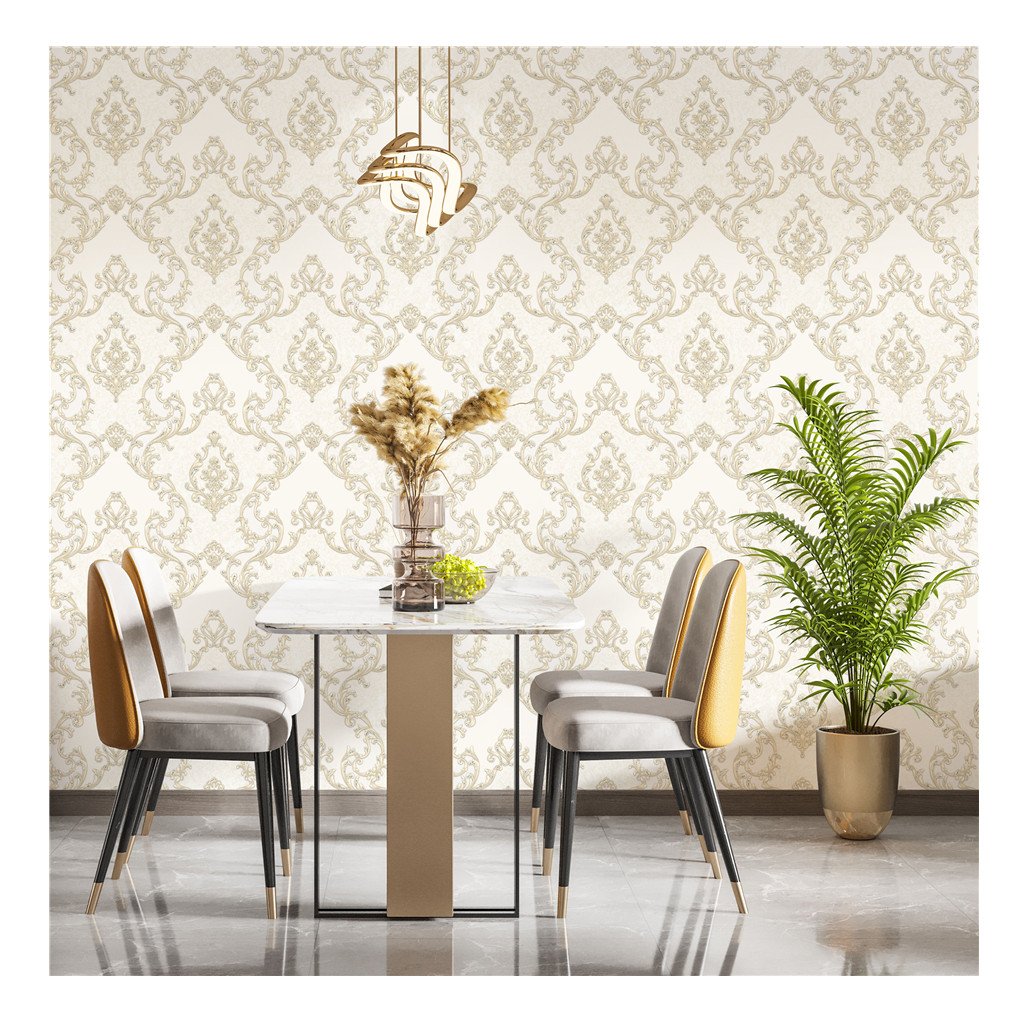 Home Decoration Material 3D damask Wallpaper 106cm Wallpapers Wholesale Factory Big Size Wallpaper Rolls