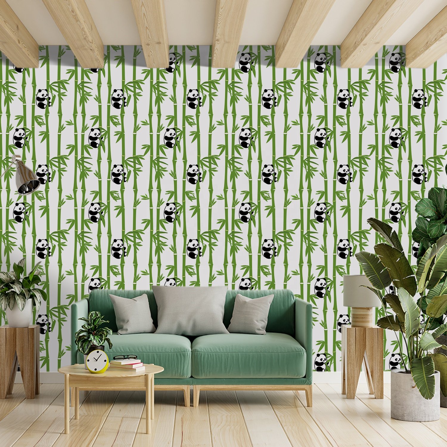 3D Peel and stick vinyl self-adhesive home wall decoration plant printing Waterproof and moisture-proof wallpaper roll