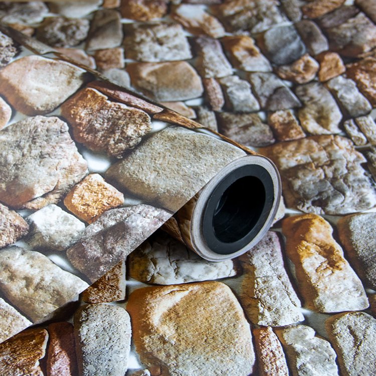 Pvc Foil Rolls Wholesale Customized 3D Embossed Decor Wallpaper hotel renovation marble pvc foil furniture pvc film