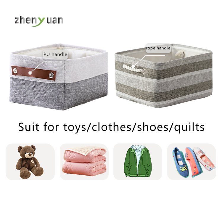 Free samples Wholesale custom cloth fabric storage bins foldable organizer closet storage boxes clothes storage box
