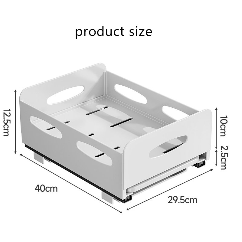 Good Quality Top Kitchen Dish Rack Multifunctional Drawer Organizer Rack Bowl And Plate Draining Pull-Out Basket