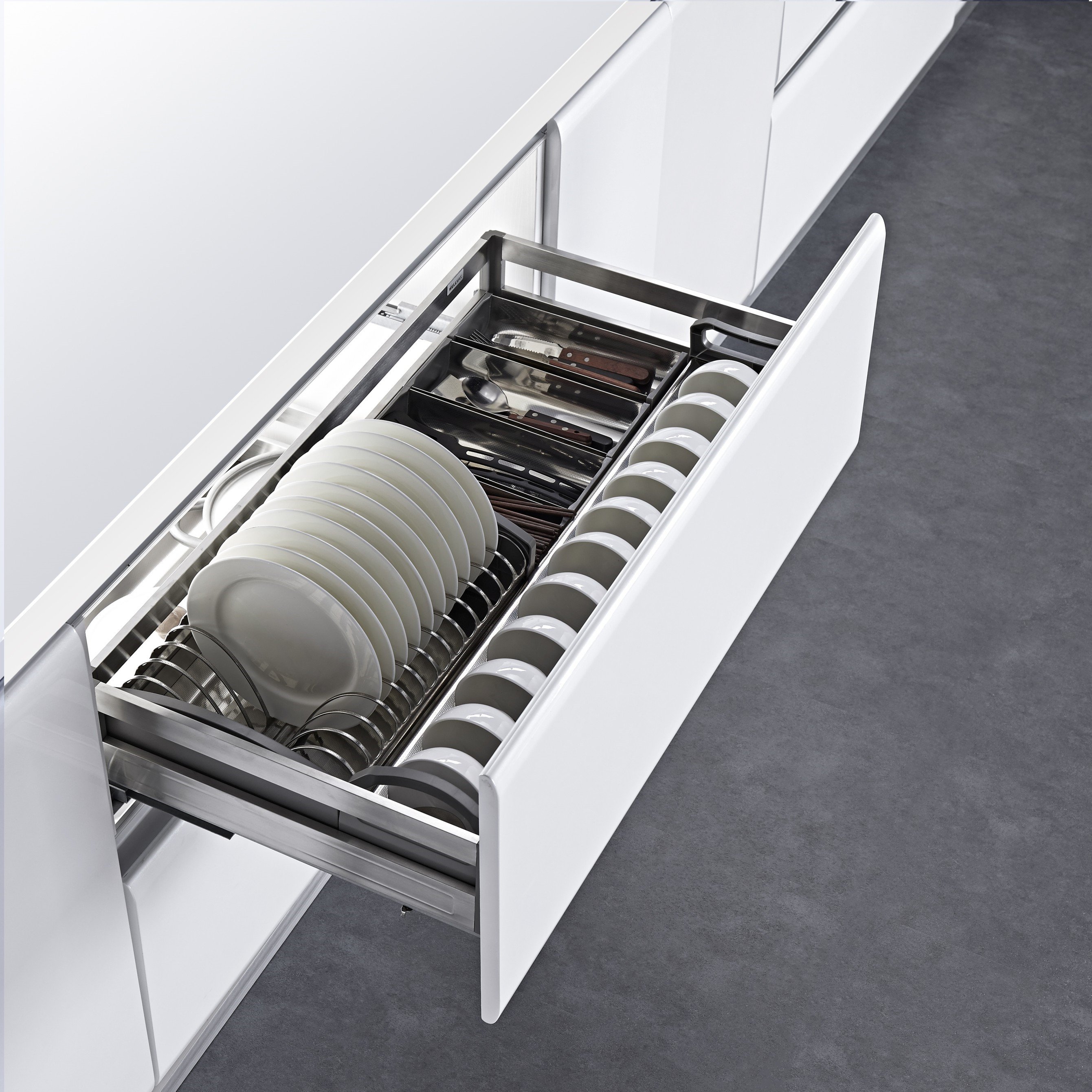 Hot Selling Organizer Drawer 2 Tier Kitchen Cabinet pull out basket kitchen drawer sliding basket cabinet