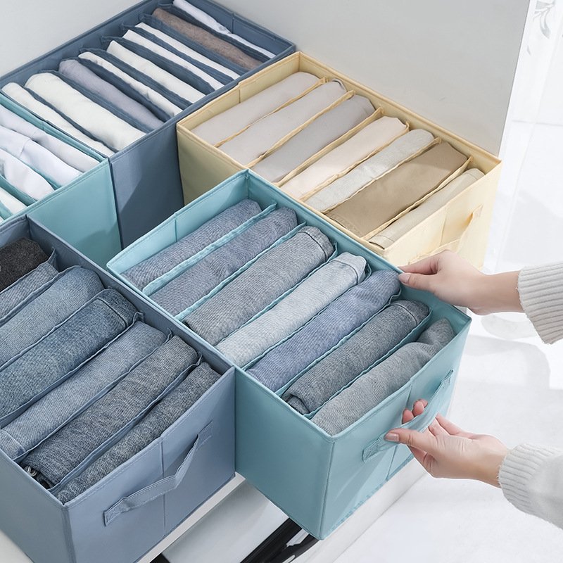 Drawer type storage box for clothes drawer for jeans storage bag for winter clothes storage basket