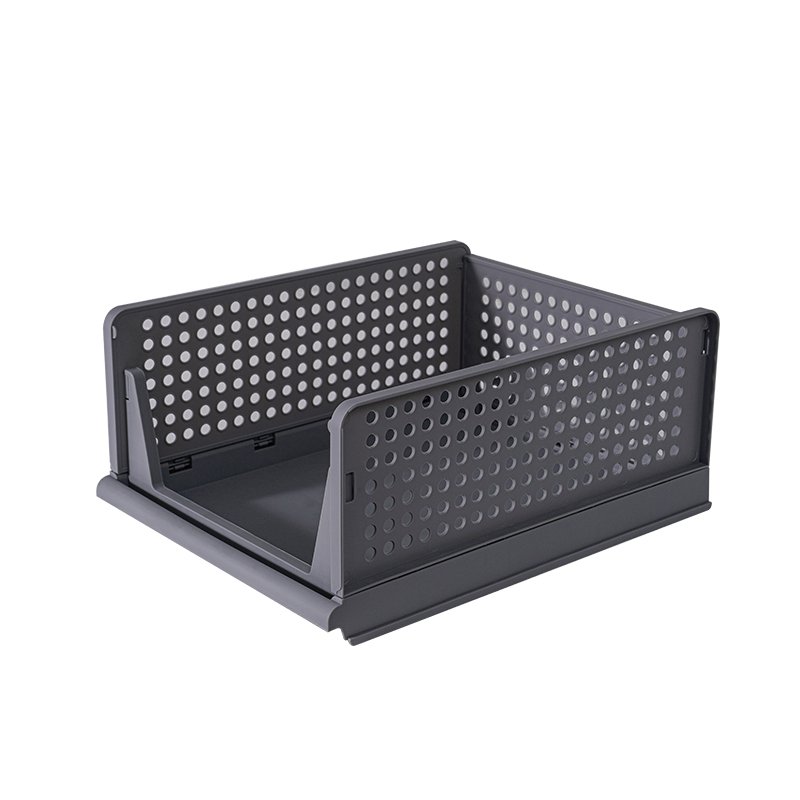 Amazon Hot Selling Stackable Foldable Multi Basket Storage Clothes Organizer Plastic Storage Drawers For Clothes Storage Cabinet