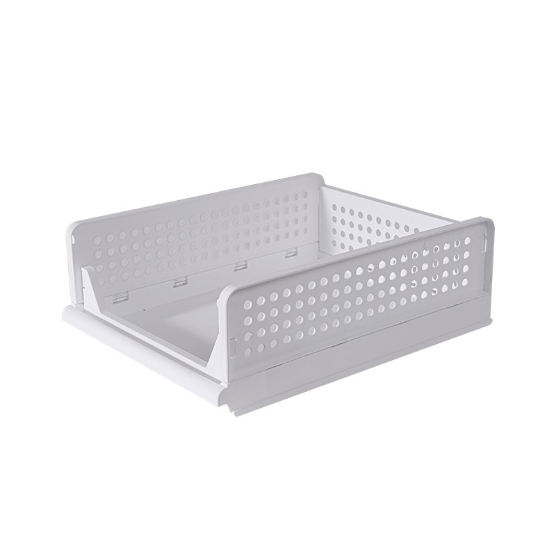 Amazon Hot Selling Stackable Foldable Multi Basket Storage Clothes Organizer Plastic Storage Drawers For Clothes Storage Cabinet