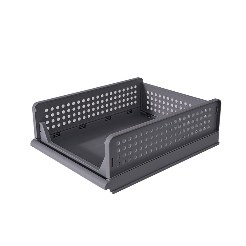 Amazon Hot Selling Stackable Foldable Multi Basket Storage Clothes Organizer Plastic Storage Drawers For Clothes Storage Cabinet