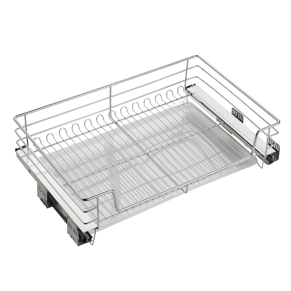 Industrial Closet Drawers & Cabinet Organizers Side Mounted Sliding Pull Out Metal Mesh Wire Stock Basket Drawers Basket