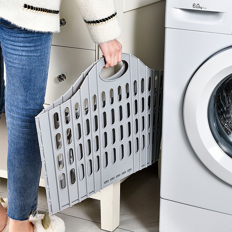 Bathroom Clothes Storage Dirty Clothes Basket Collapsible Plastic Laundry Basket