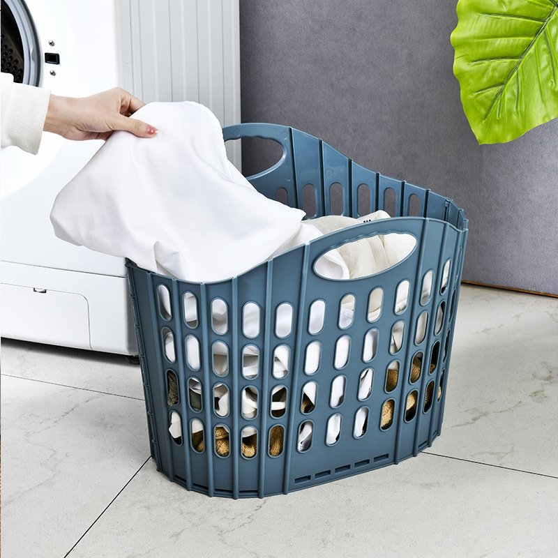 Bathroom Clothes Storage Dirty Clothes Basket Collapsible Plastic Laundry Basket