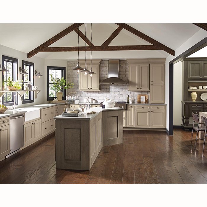 Elegant custom built wooden island design ideas euro shaker style modern grey kitchen cabinets