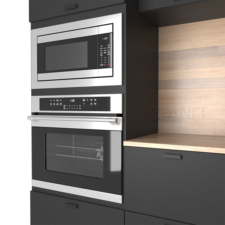 China Popular Small Kitchen Design Modern Kitchenette Set Melamine Kitchen Cabinet Cheap