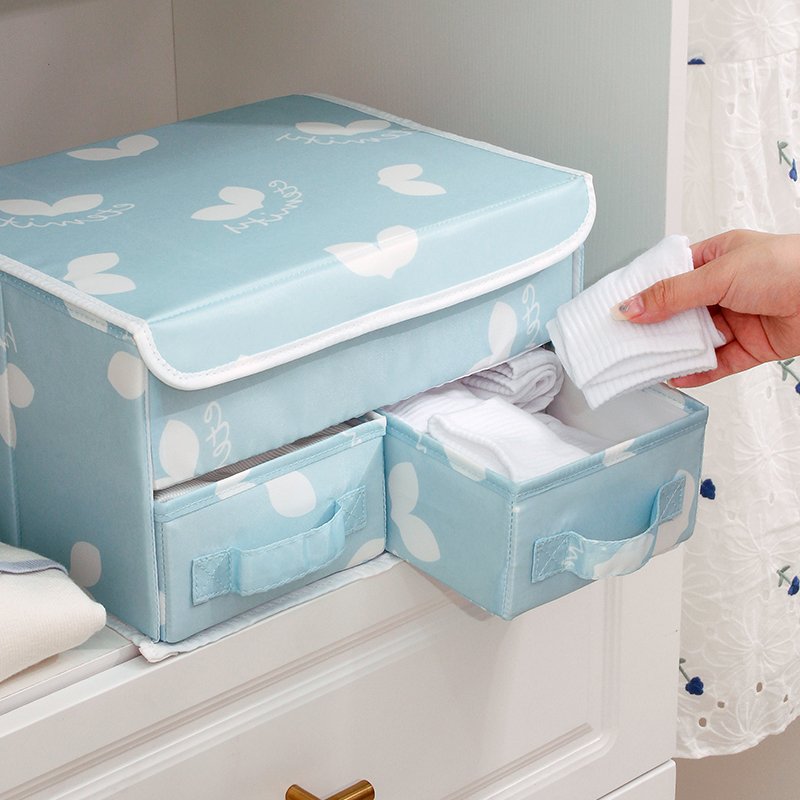 Storage Baskets new launched foldable clothes storage box wardrobe clothing organizer