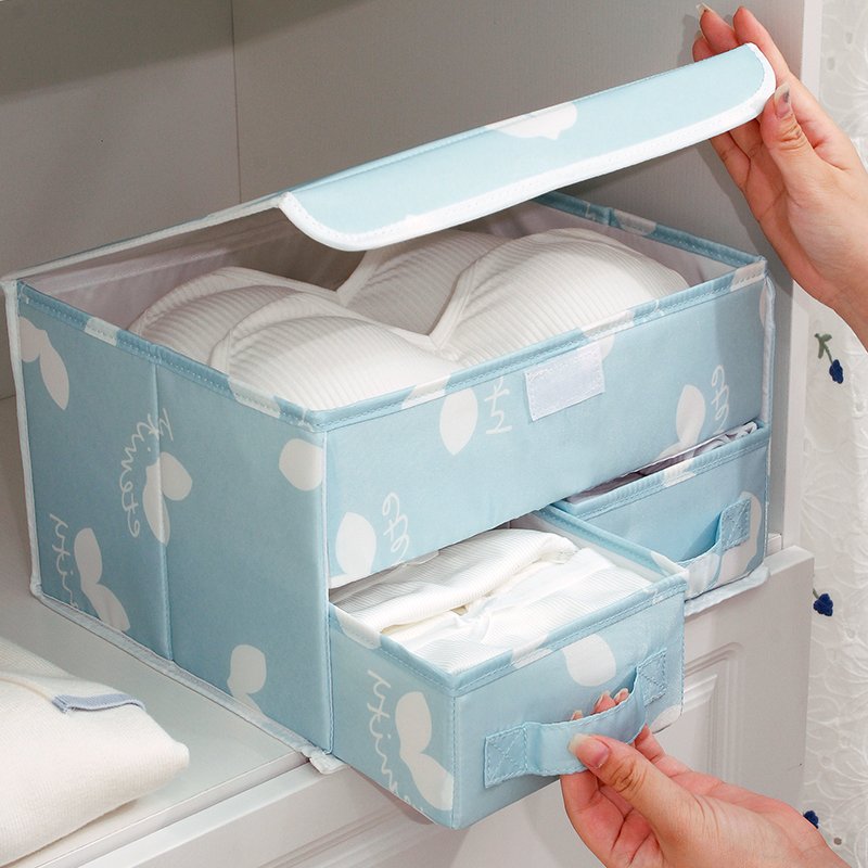 Storage Baskets new launched foldable clothes storage box wardrobe clothing organizer