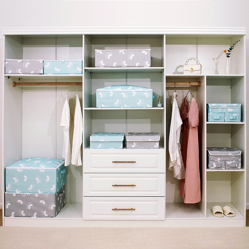 Storage Baskets new launched foldable clothes storage box wardrobe clothing organizer