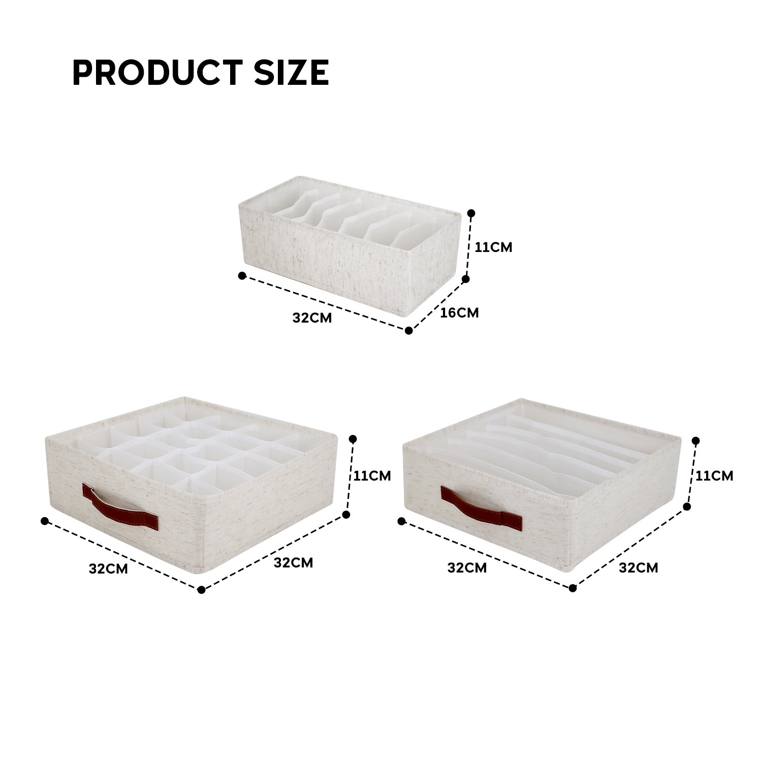 Drawer Organizer Underwear Storage Divider underwear storage box fabric drawer organizer