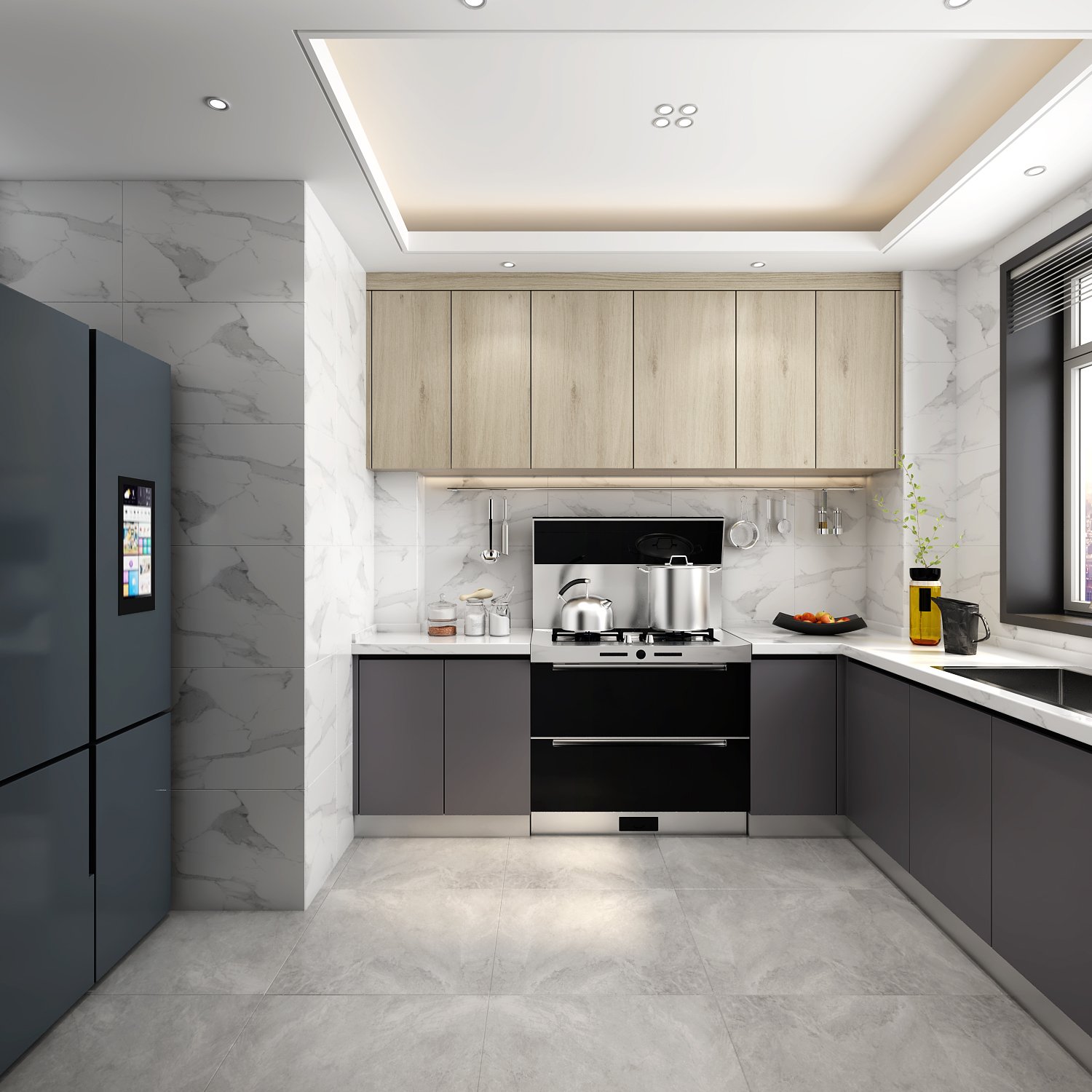 China factory popular luxury kitchen cabinet modern design furniture kitchen cabinets