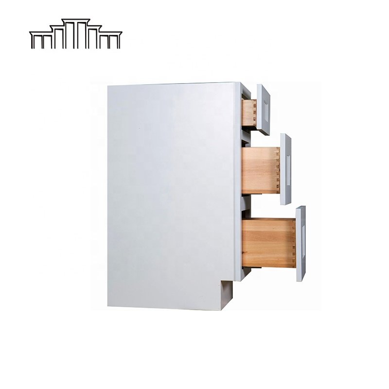 China/Vietnam Factory Wholesale RTA Ready To Assemble Kitchen Cabinets Painting Solid Wood Kitchen Base Cabinets With Drawers