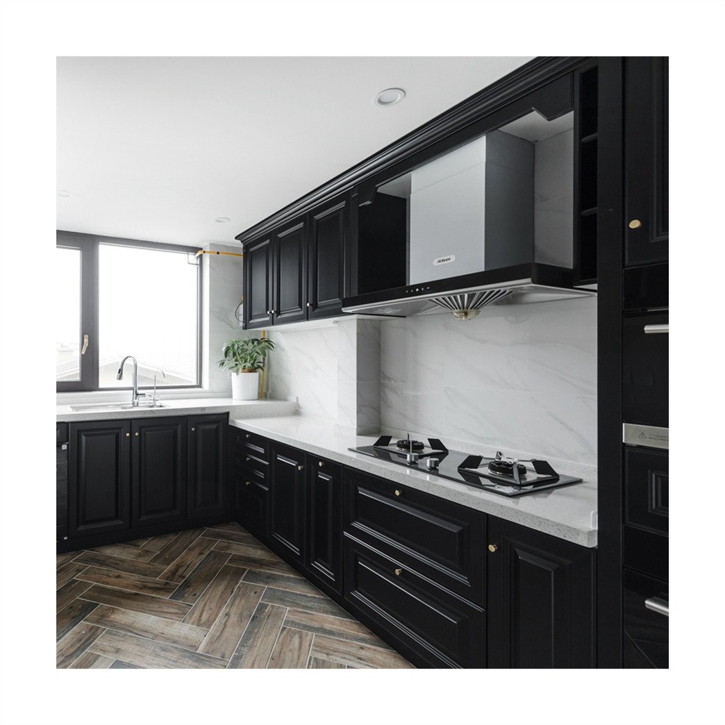 Kino laminate sheet formica kitchen cabinets and kitchen countertop black customize color cabinets for kitchen