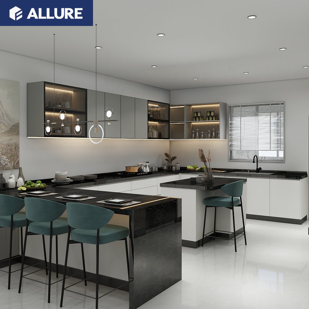 Allure Full Kitchen Set Units Cucina Completa House Renovation Kitchenette Custom Kitchen Cabinets Accessories
