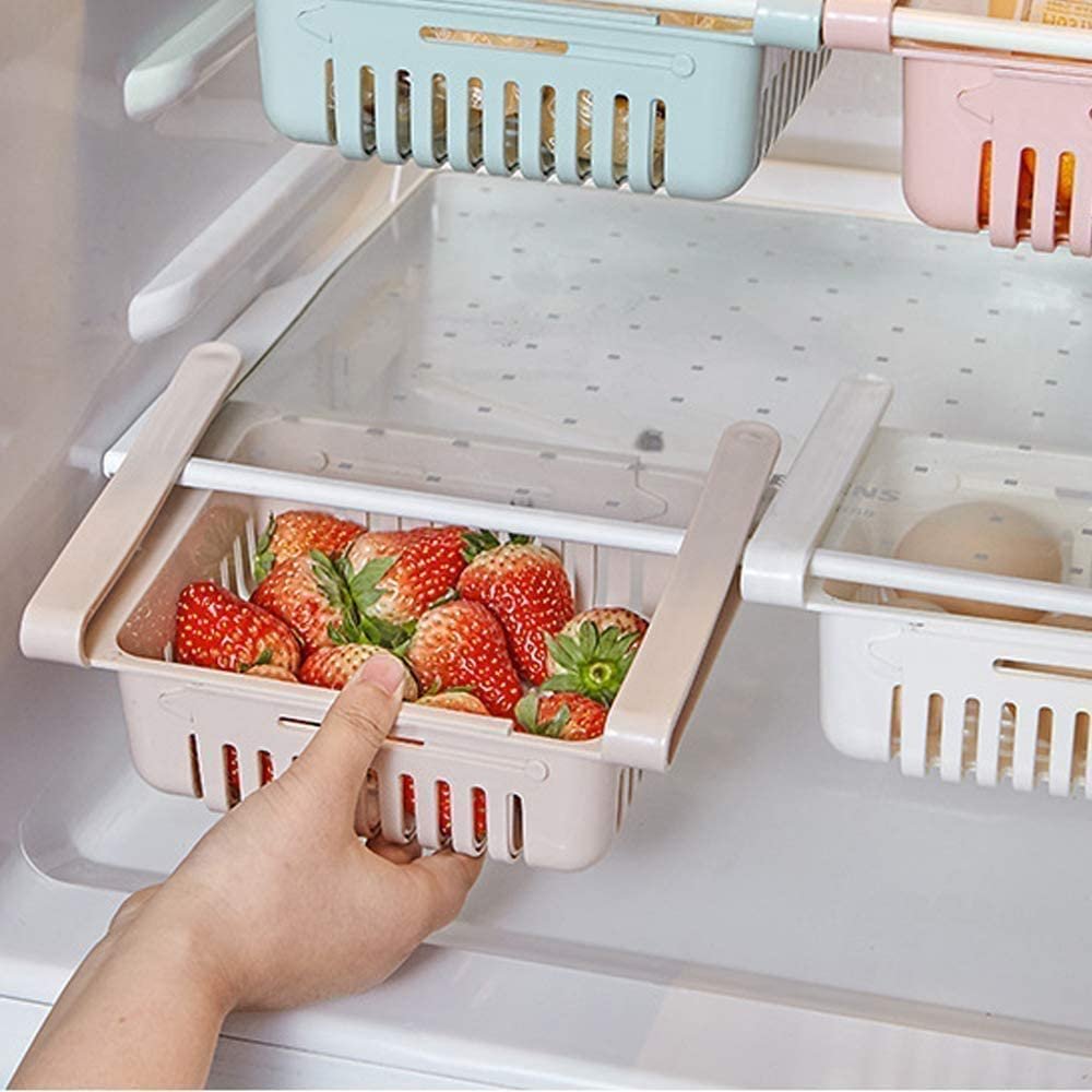 Hot Sale Organization Refrigerator Kitchen Storage Vegetable Fruit Plastic Fridge Drawer