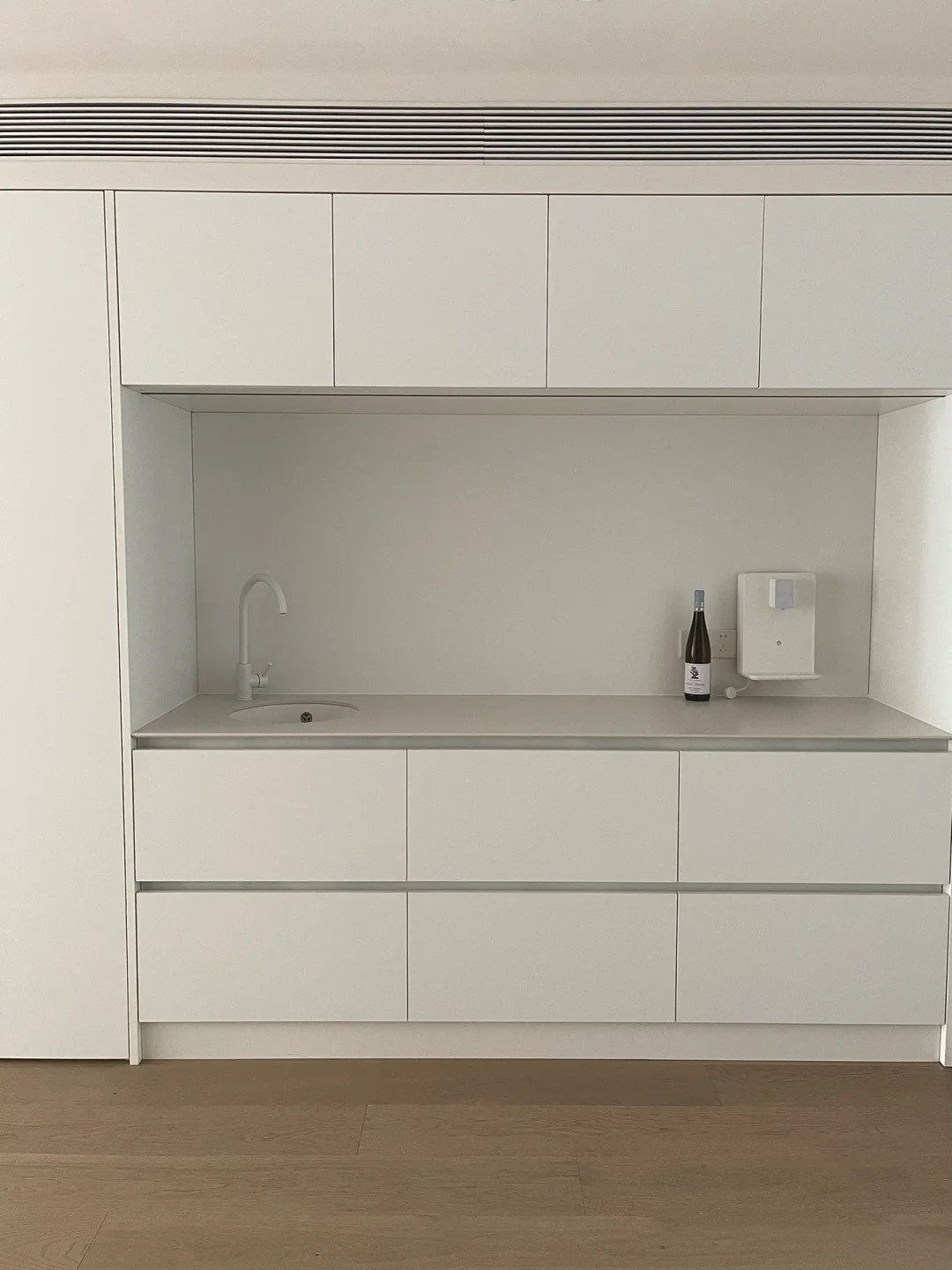 Factory Hot Price Open Modern Large space Complete full set of matt white kitchen cabinets & accessories armario de cozinha