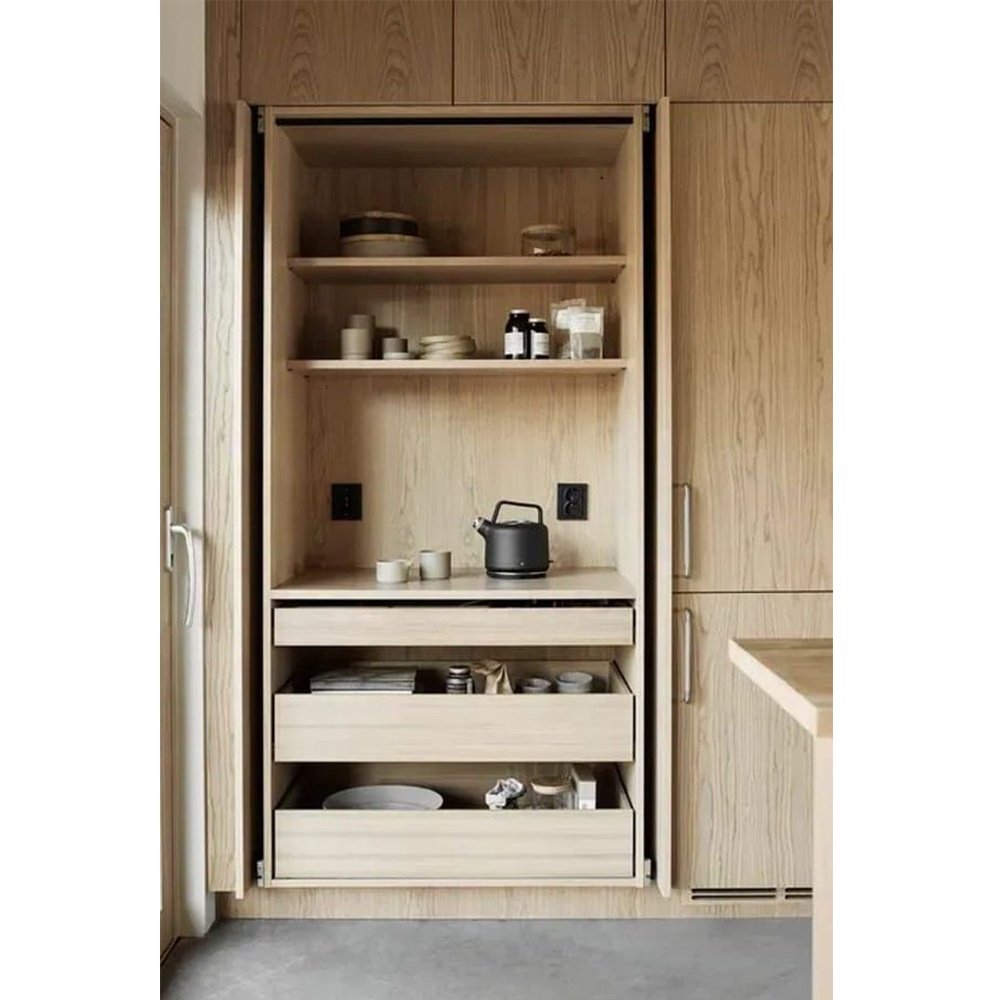 Artisan Factory Directly Sale Solid Wood Kitchen Furniture Design Kitchen Coffee Station Kitchen Cabinets Doors