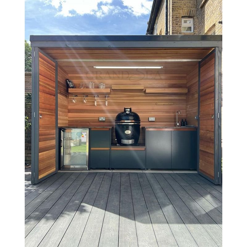Manufacture Outdoor Kitchen BBQ Island Stainless Steel Outdoor Kitchen BBQ Grills Set