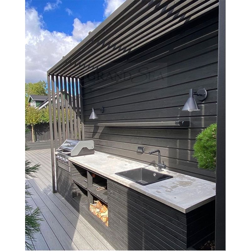 Manufacture Outdoor Kitchen BBQ Island Stainless Steel Outdoor Kitchen BBQ Grills Set