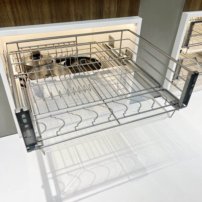 Kitchen Cabinet Organizer Storage Pull Out Basket Drawer Kitchen Hanging Basket