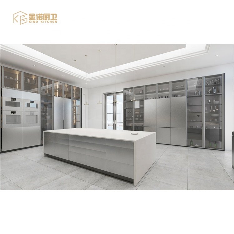 Smart Complete Set Acrylic Cupboards Supplies Custom Wooden Pantry Modern Design Cabinet Kitchen Furniture