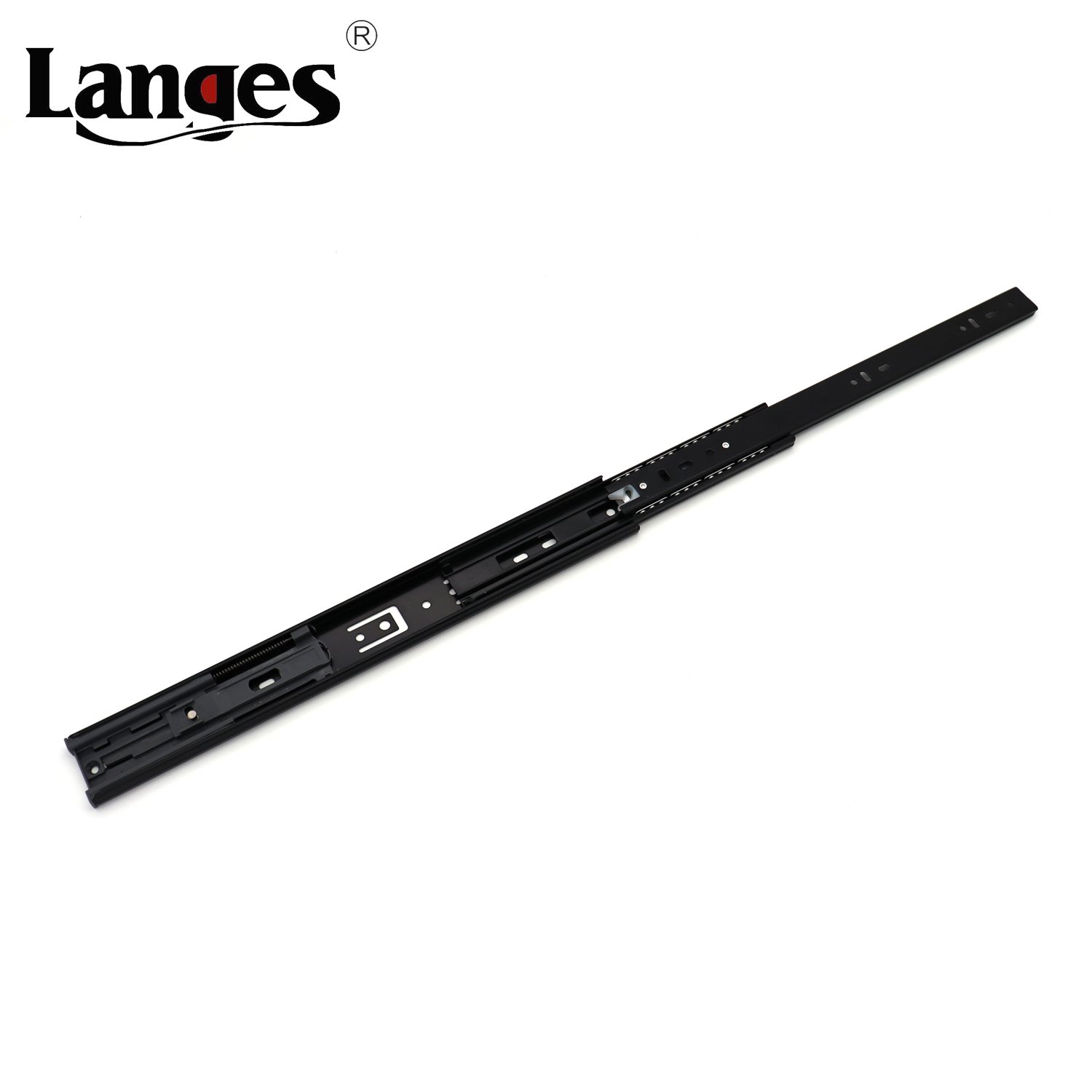 Heavy Duty Cold Roller Steel Soft Close Full Extension Ball Bearing Telescopic 3-Section Pull Basket Slide Rails