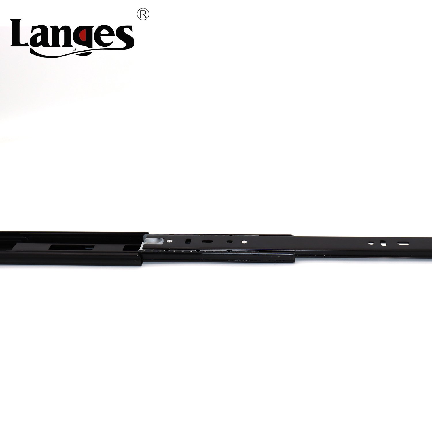 Heavy Duty Cold Roller Steel Soft Close Full Extension Ball Bearing Telescopic 3-Section Pull Basket Slide Rails