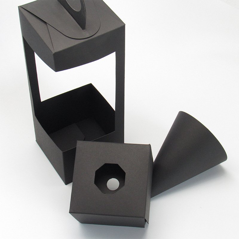 New portable creative kraft paper flower bag red rose gift box folding flower basket paper box wholesales
