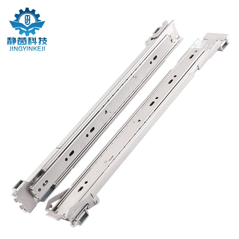 45mm 316L Stainless steel Server Ball Bearing Undermount Drawer Slides Pull-out Shelves for Large computer cabinet, chassis, etc