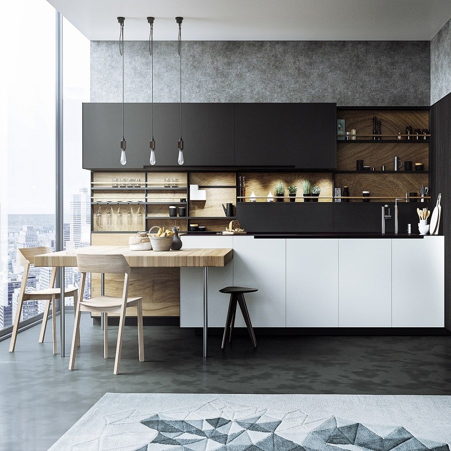 JY Vietnamese Supplier European Style Frameless Modern Kitchen Cabinets Ready to Assemble modular cabinet