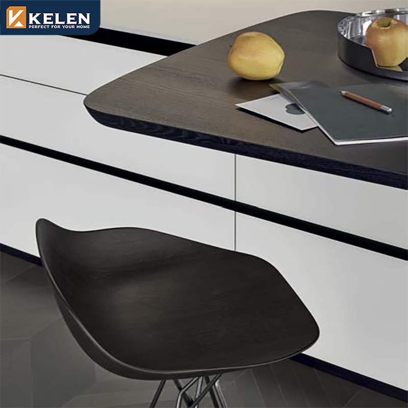 KELEN 2024 kitchen island cabinet set supplier full modular modern wood furniture kitchen cabinet
