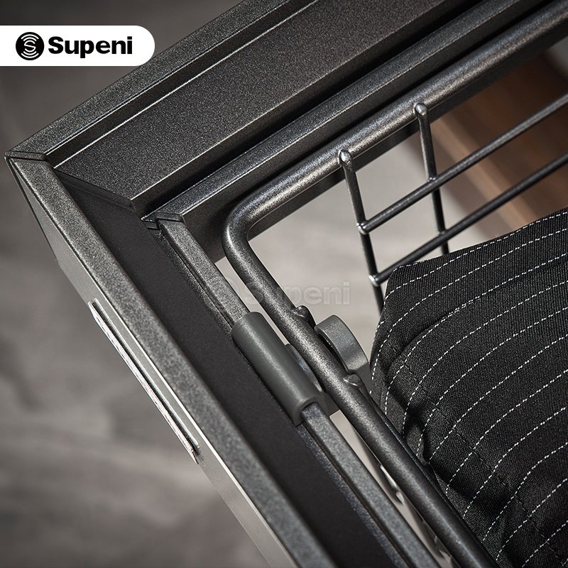 Wardrobe pull out stainless steel metal large storage mesh wire basket for Wardrobe