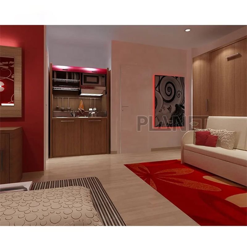 Melamine Kitchen Cabinets Kitchenette All In One Mini Kitchen For Apartments And Hotel