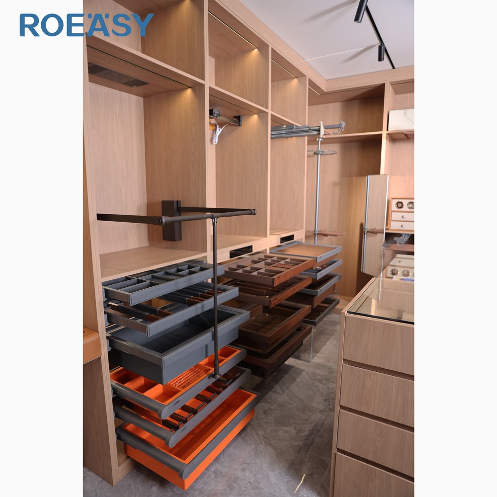 Roeasy jewelry organizer wardrobe bedroom furniture wooden home furniture wardrobe accessories storage basket