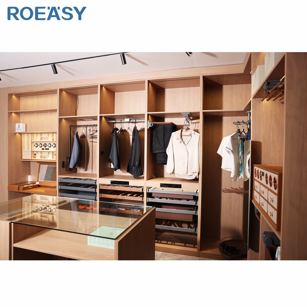 Roeasy jewelry organizer wardrobe bedroom furniture wooden home furniture wardrobe accessories storage basket
