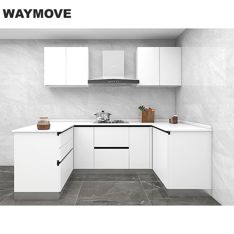 WAYMOVE Kitchen Furniture Design Wood Veneer Kitchen Cabinet For Wholesales