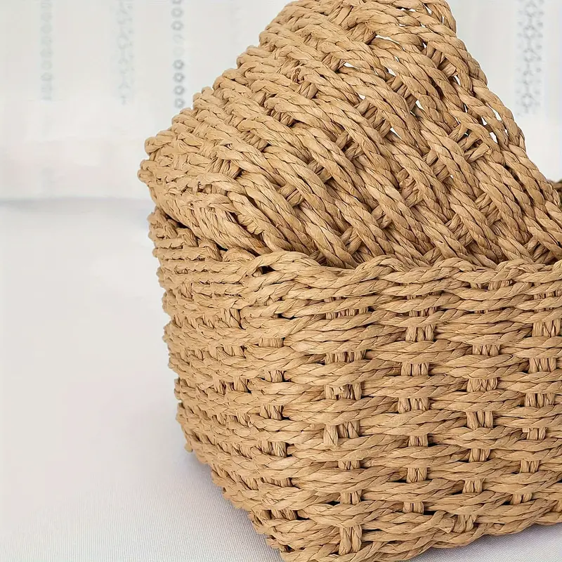 Woven Storage Baskets For Organizing Storage Container For Shelves Cupboards Drawer Small Woven Basket