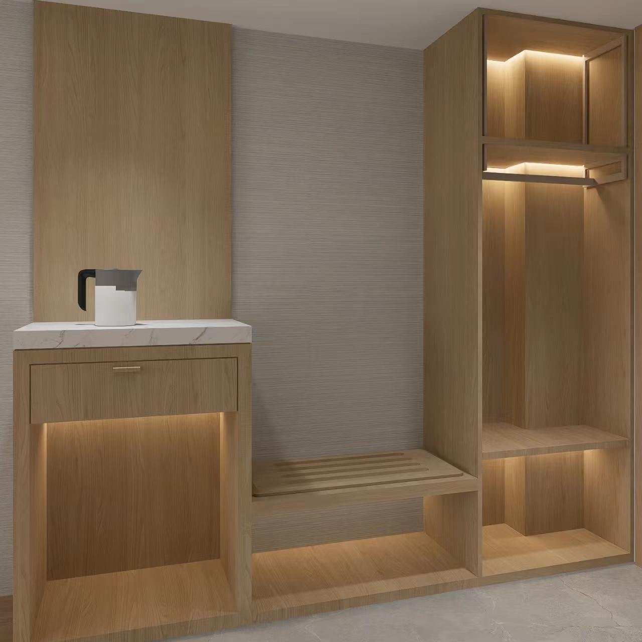Modern Design Bedroom Wardrobe for Home Apartment Office Hotel Mall with Clothes Storage for Living Room Furniture
