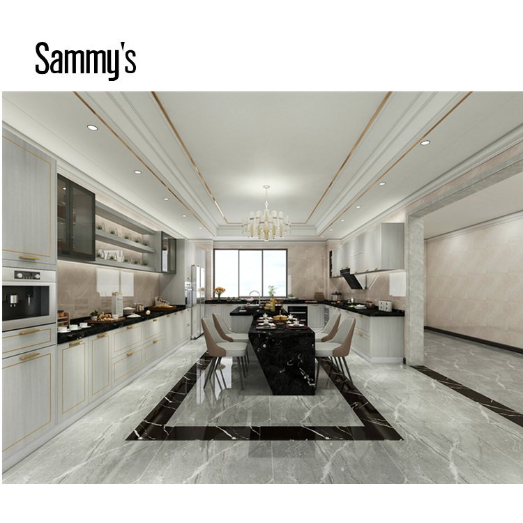 Sammys rustic kitchen cabinet waterproof modern kitchen for villa
